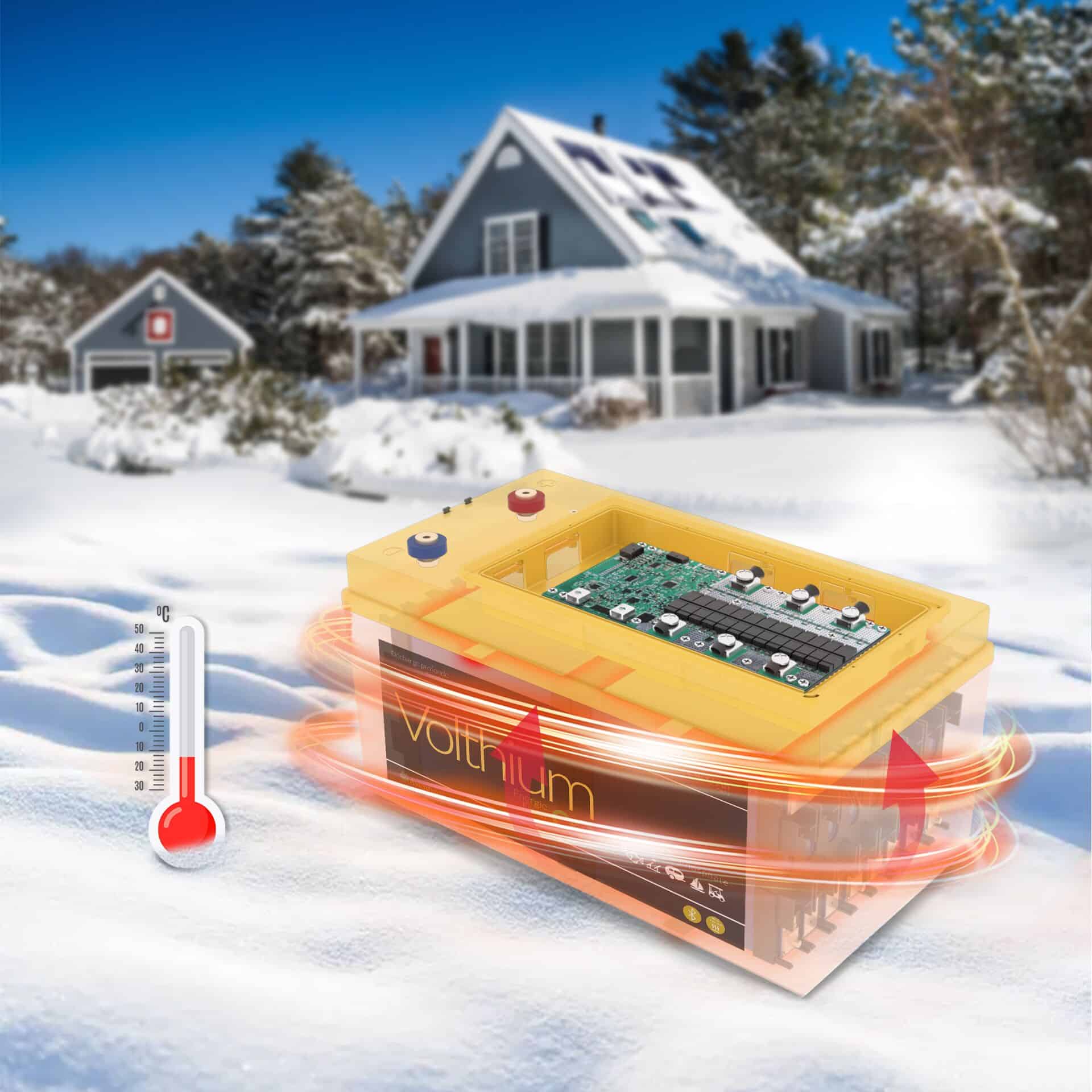 Batterie auto-chauffante Volthium pour van life (12V 400Ah)