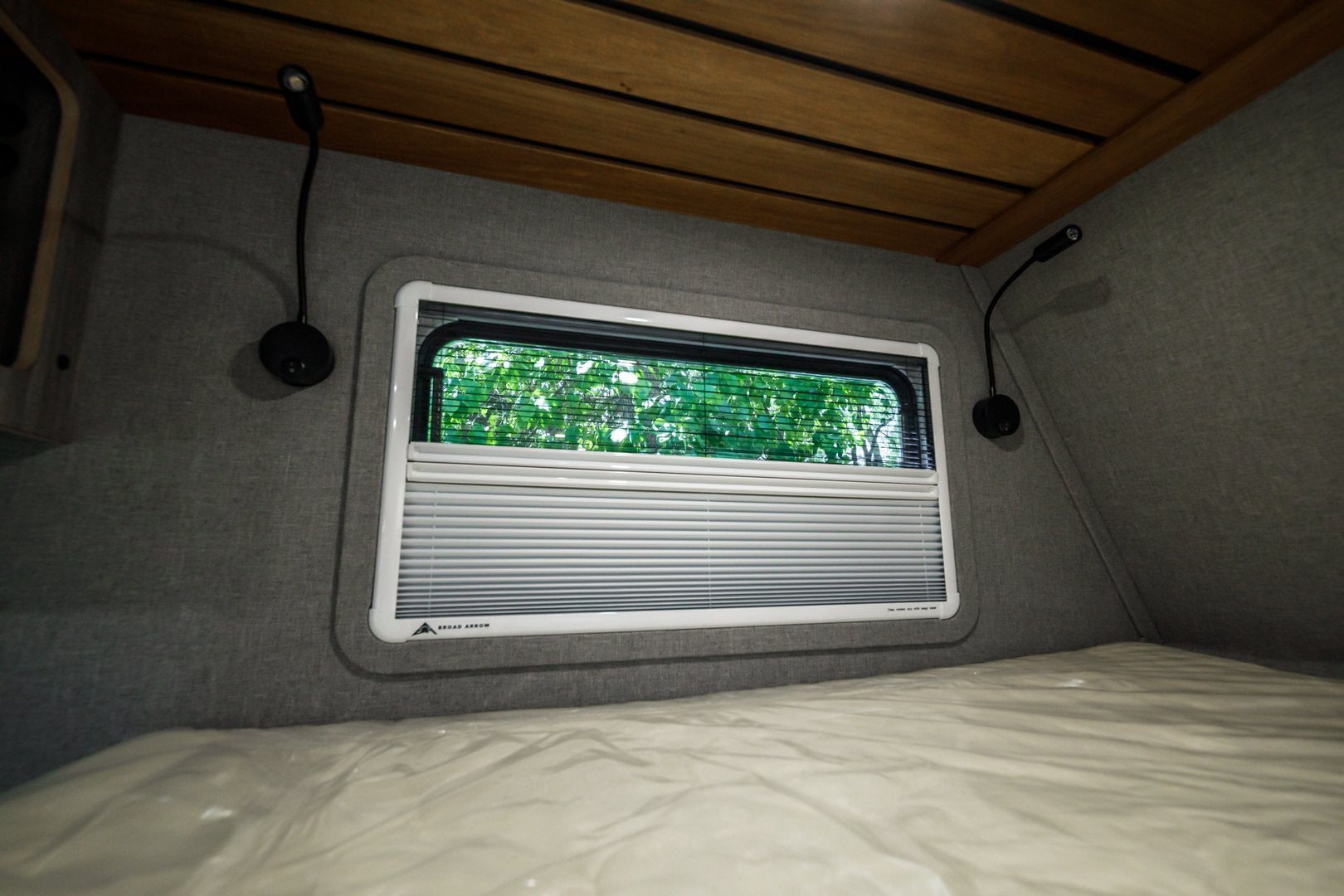 Broad Arrow flat windows for trailer conversion
