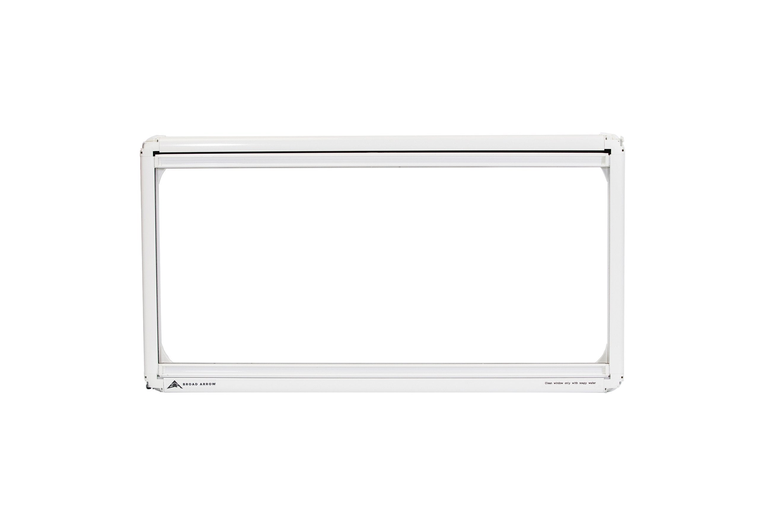 Broad Arrow flat windows for trailer conversion