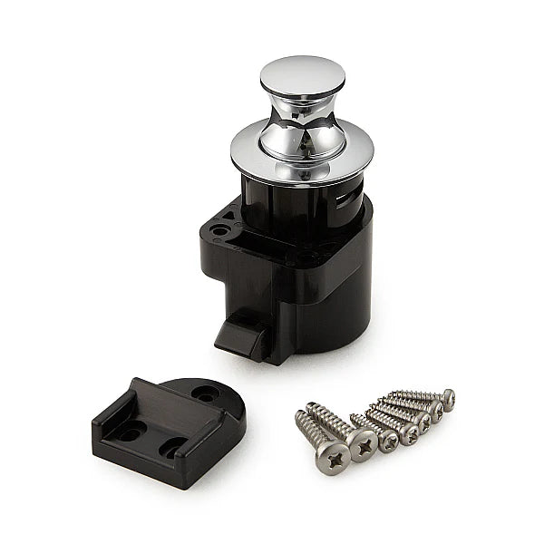Loquet et poignée d'armoire à double protection de van campeur (chrome)