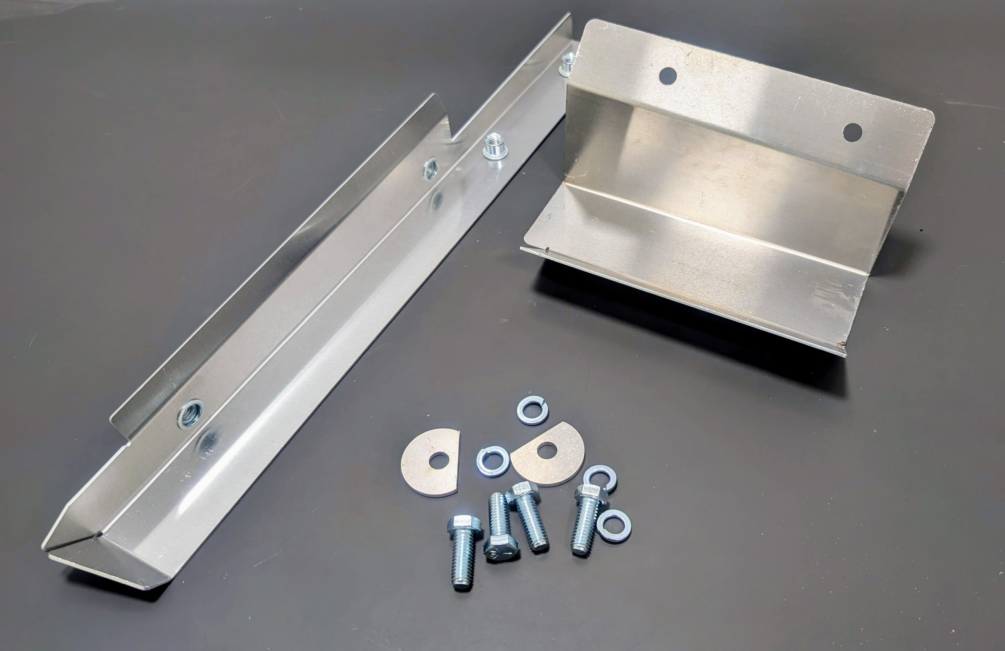 Ford Transit aluminum rain deflector gutter for engine protection