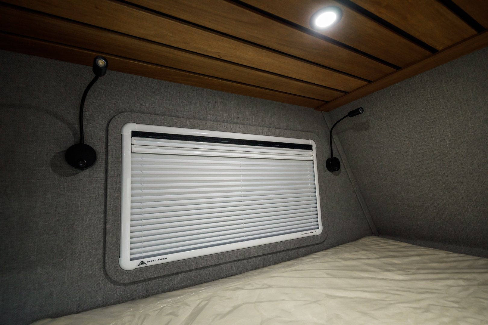 Broad Arrow flat windows for trailer conversion