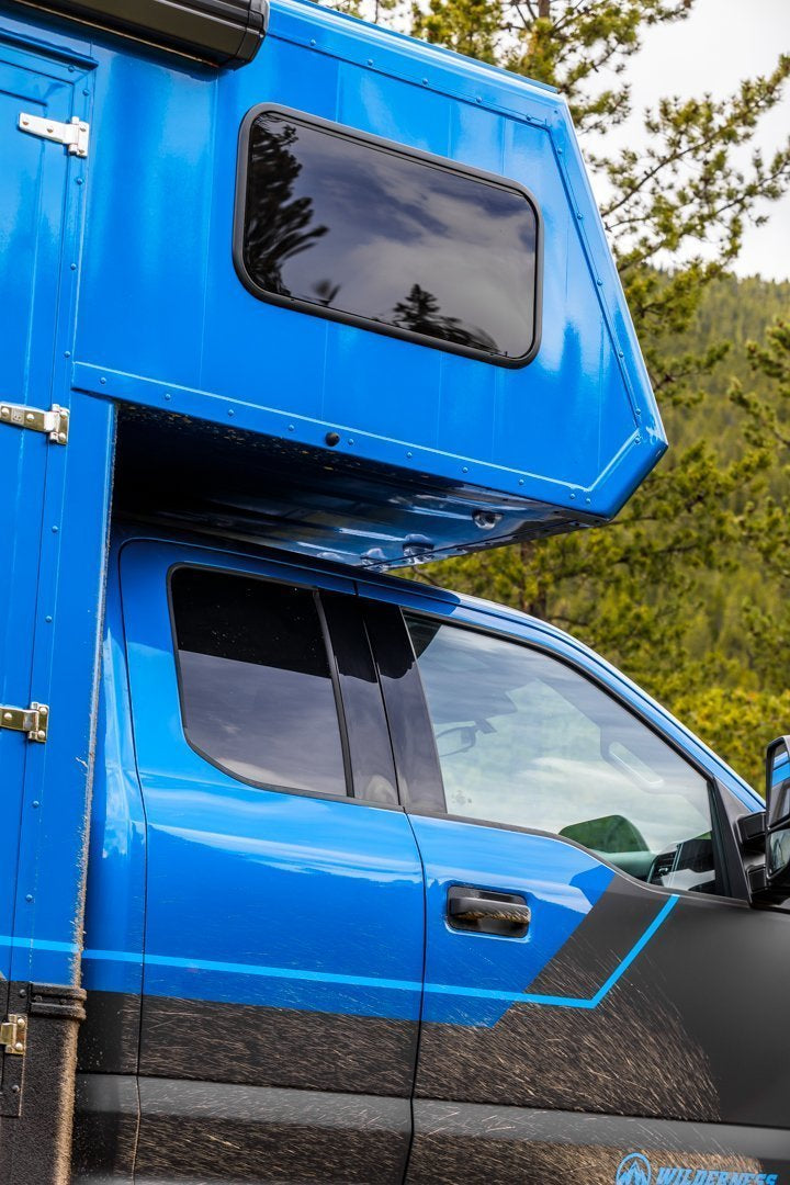 Broad Arrow flat windows for trailer conversion