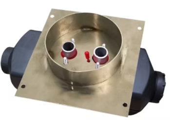 Flange turret mount plate for Webasto & Espar heater installation