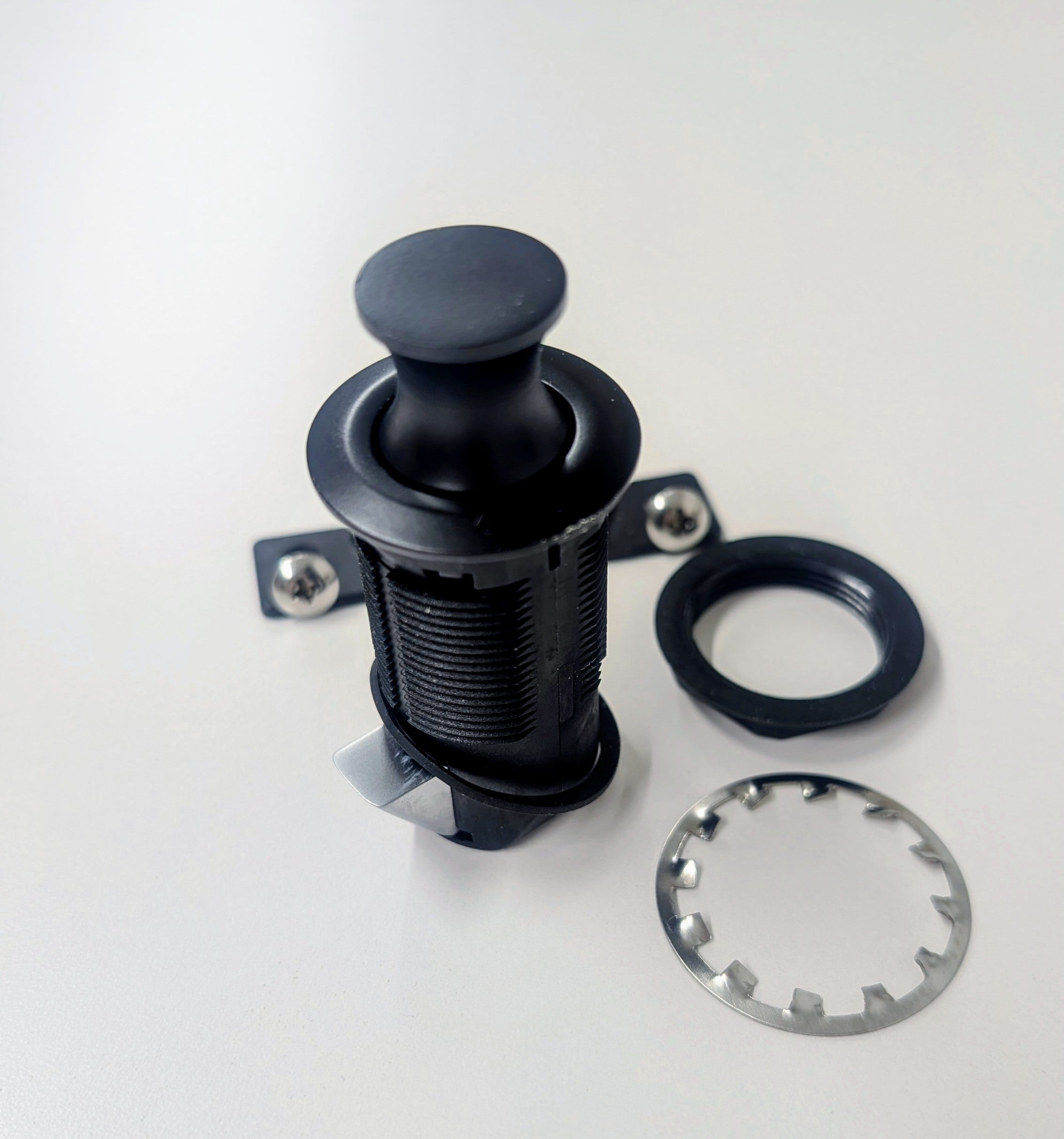 Loquet et poignée d'armoire à double protection pour camper-van (noir)