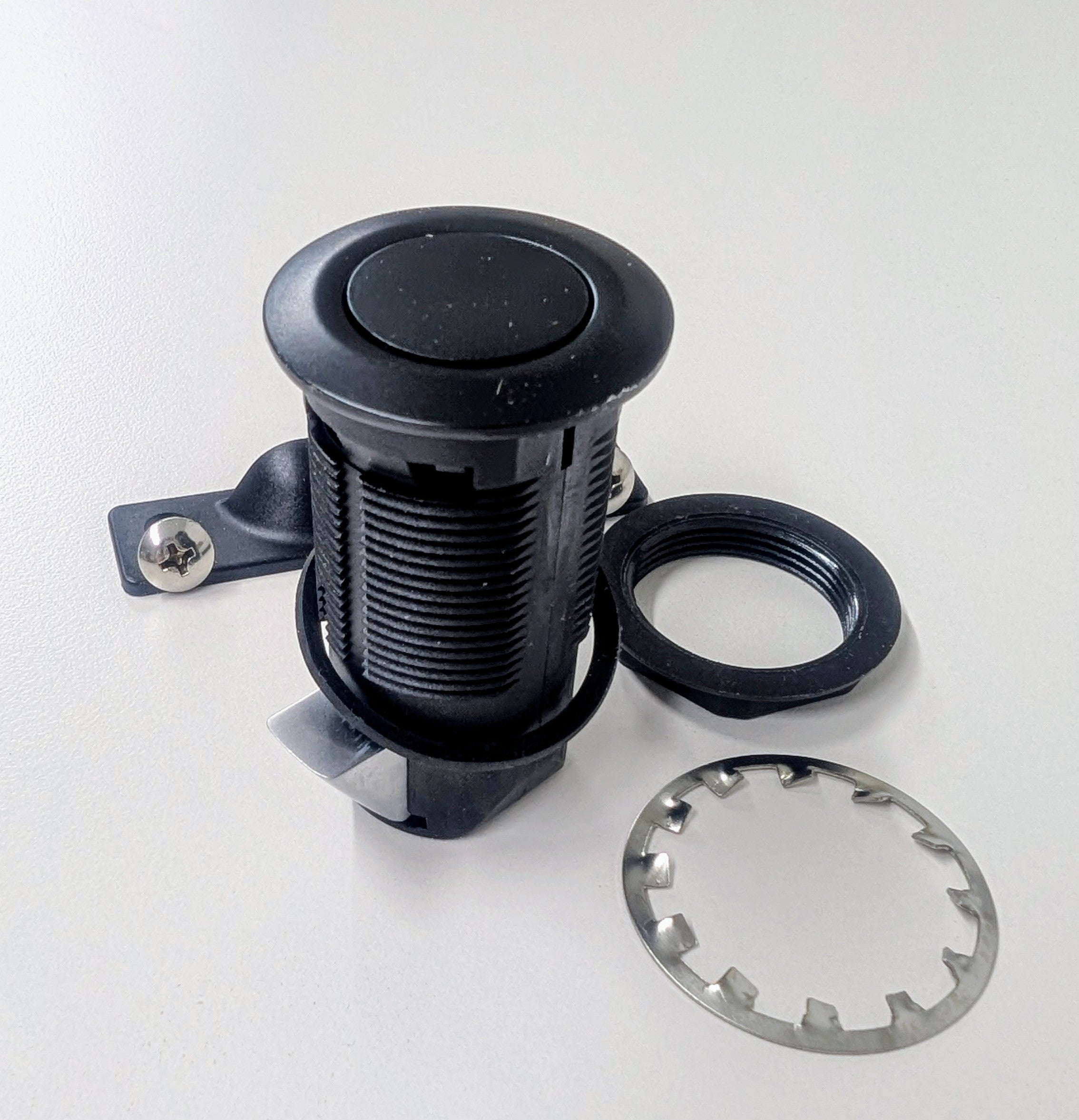Loquet et poignée d'armoire à double protection pour camper-van (noir)